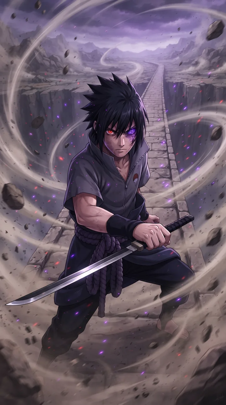 Sasuke Uchiha Sharingan 4K Wallpaper