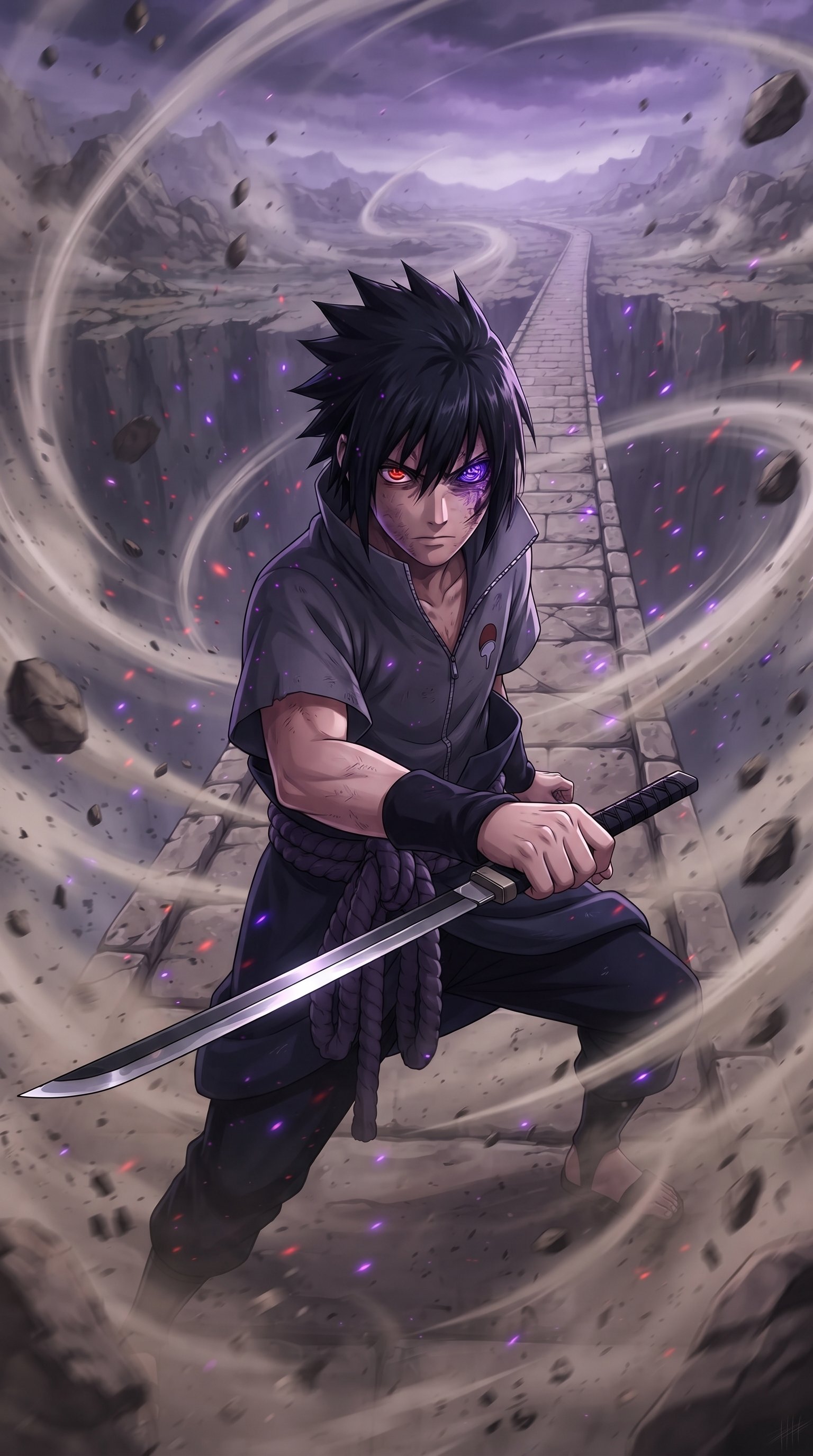 Sasuke Uchiha Sharingan 4K Wallpaper