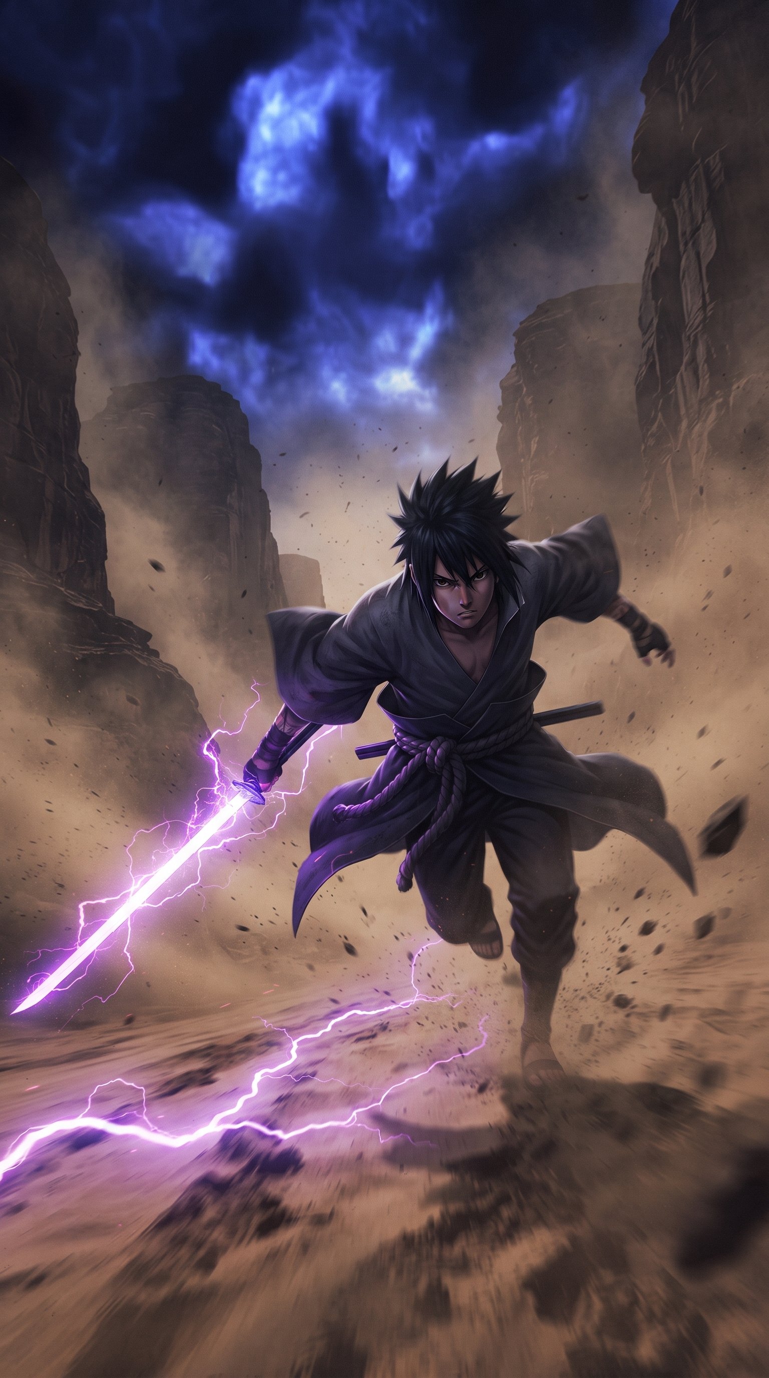 Sasuke Uchiha Sharingan 4K Wallpaper