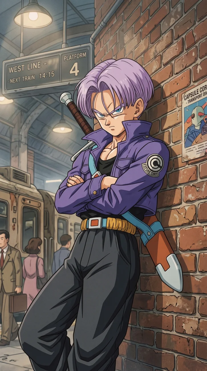 Future Trunks Train Station HD Dragon Ball Wallpaper