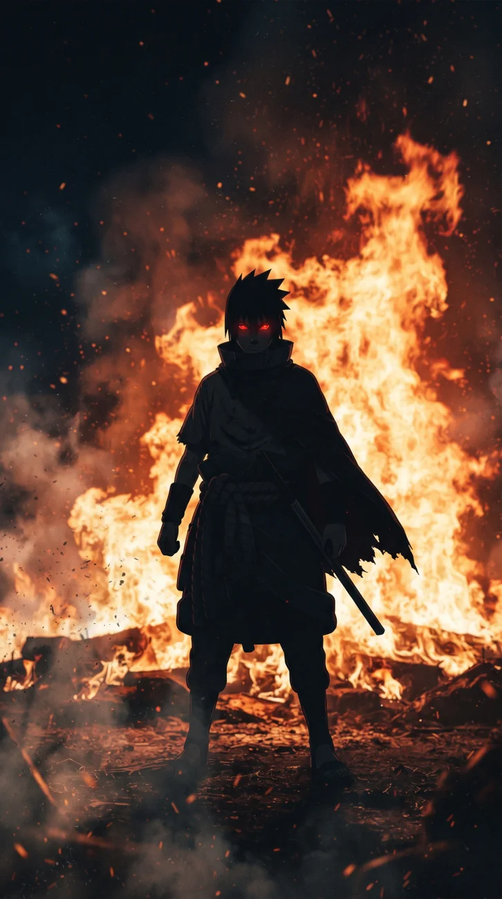 Sasuke Uchiha Sharingan 4K Wallpaper