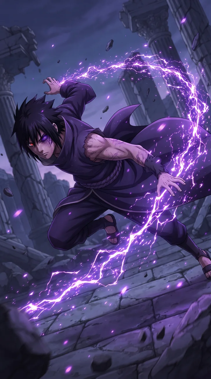 Sasuke Uchiha Sharingan 4K Wallpaper