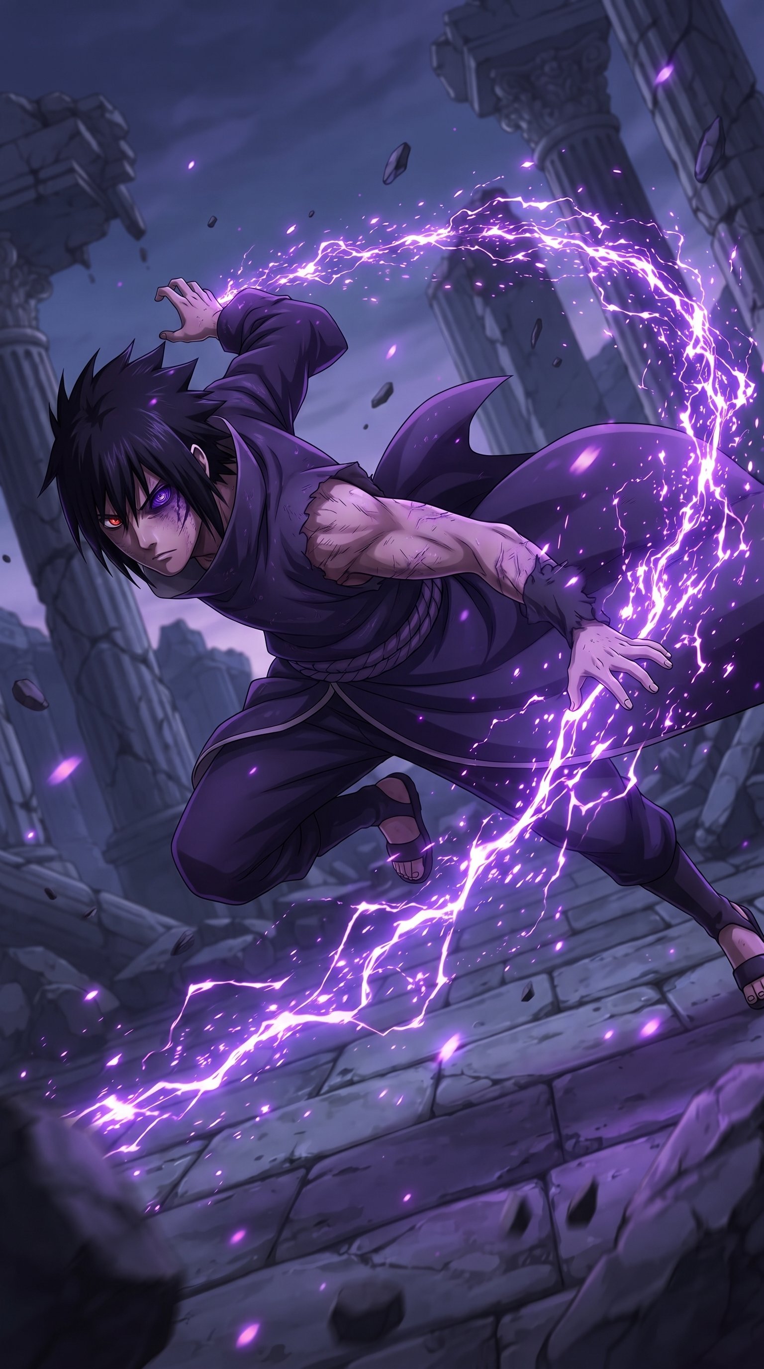 Sasuke Uchiha Sharingan 4K Wallpaper