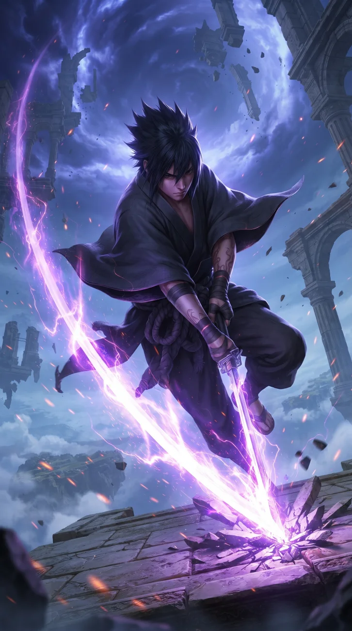Sasuke Uchiha Sharingan 4K Wallpaper