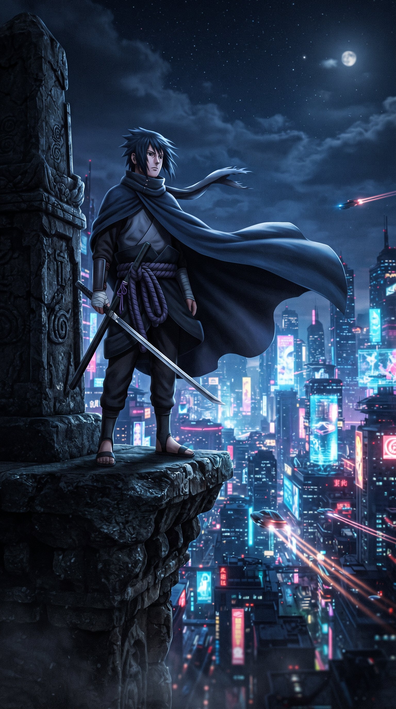 Sasuke Uchiha Sharingan 4K Wallpaper