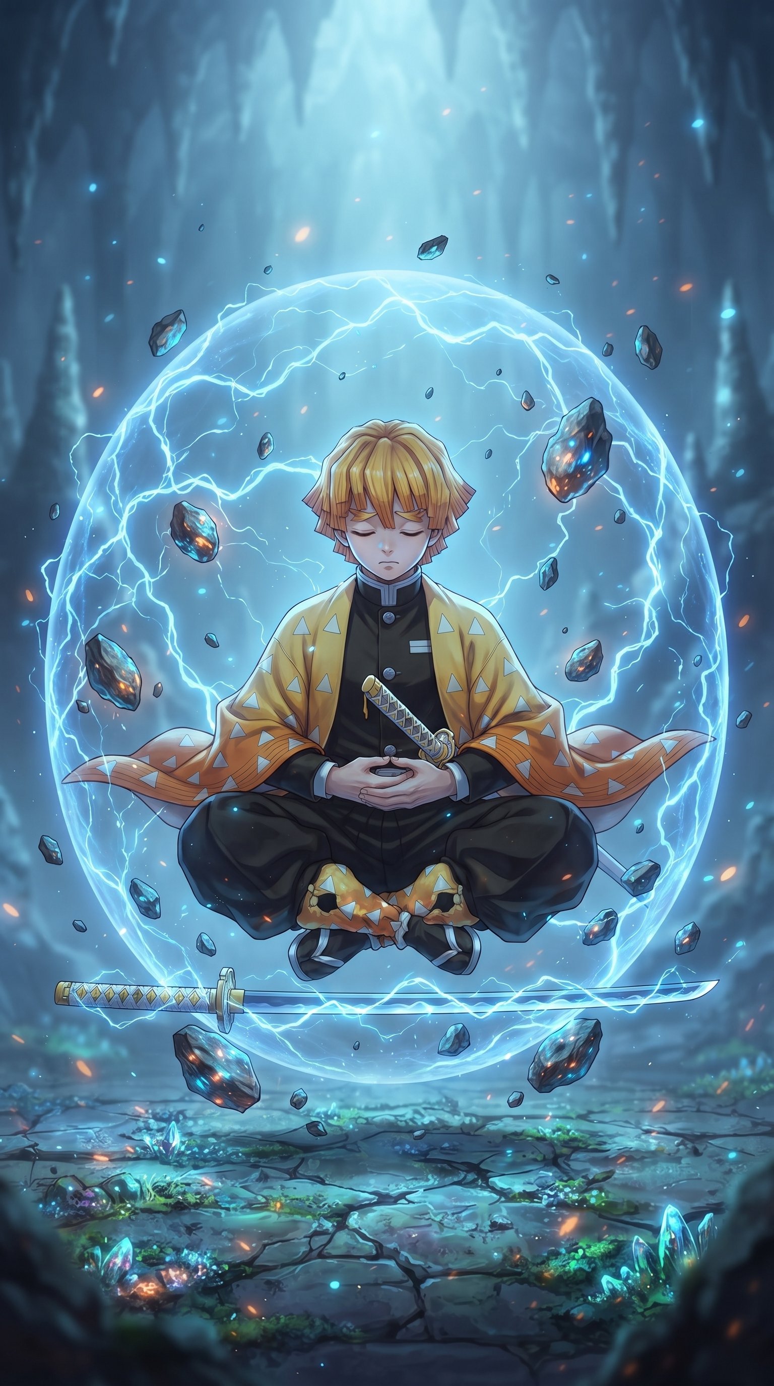 Zenitsu Agatsuma Demon Slayer Wallpaper in High Quality